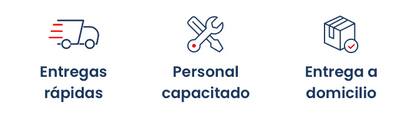 Entregas rápidas, personal especializado, entrega a domicilio